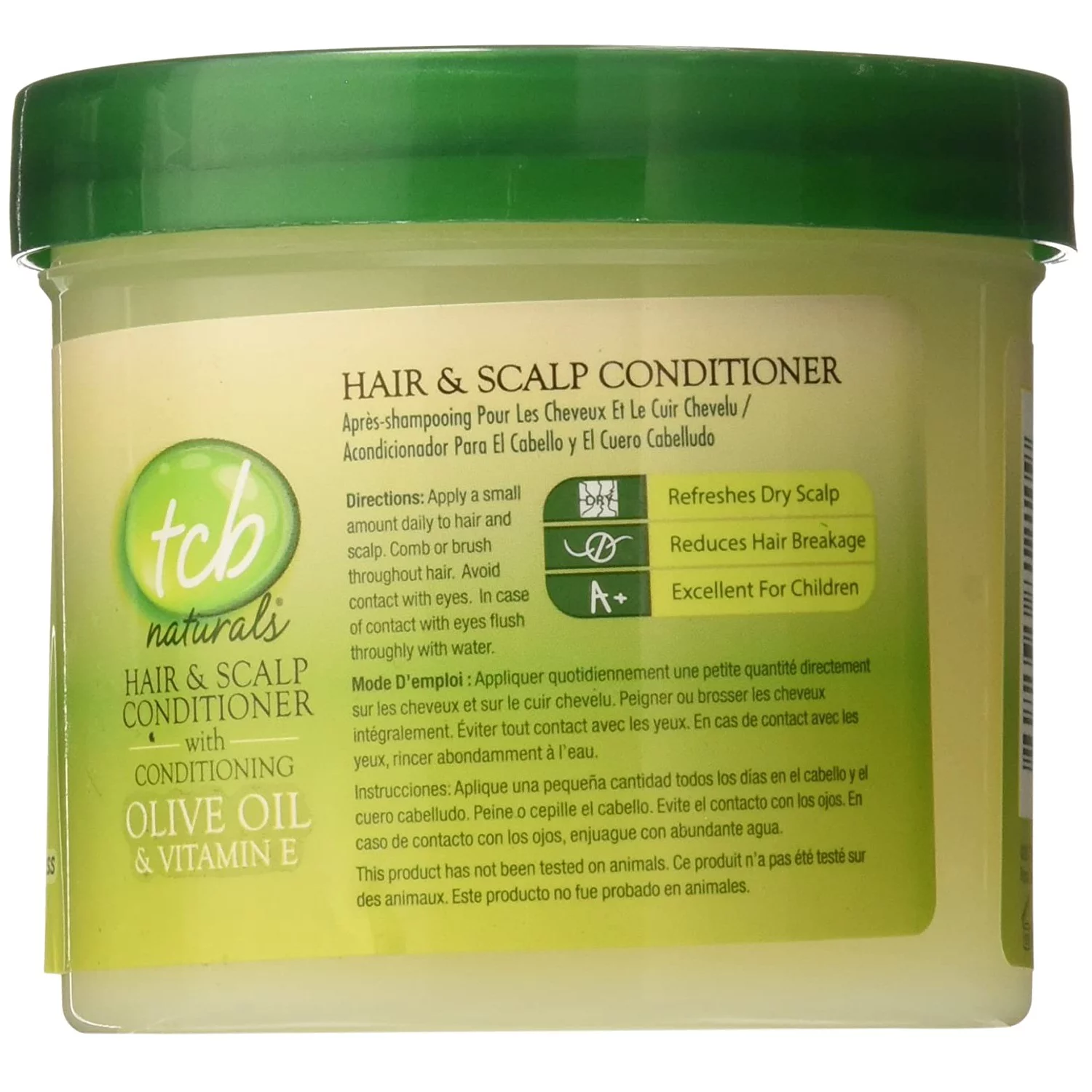 Tcb Naturals Hair Scalp Conditioner With Olive Oil Vitamin E, 10 Oz., Pack of 6