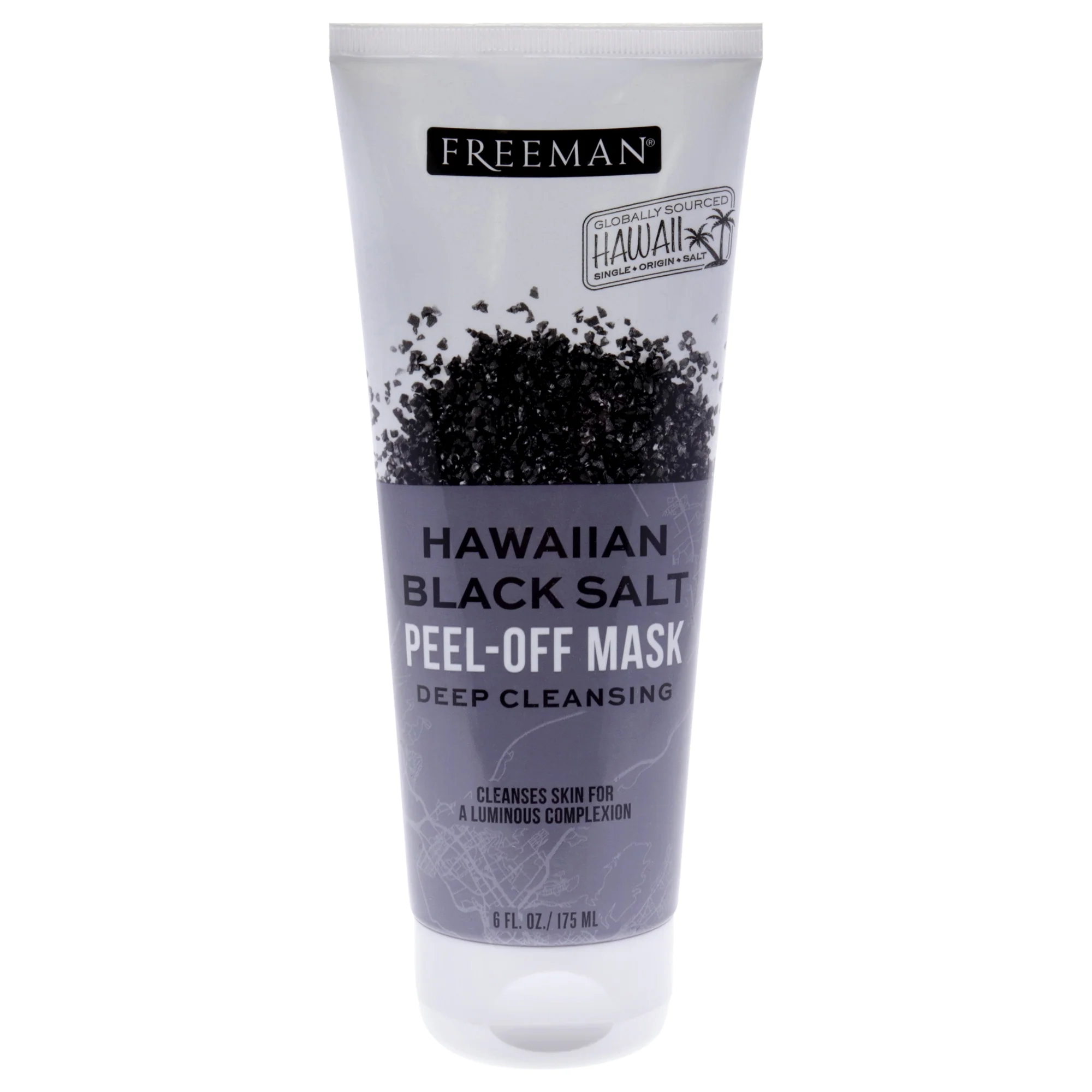 Hawaiian Black Salt Peel-Off Mask by Freeman for Unisex - 6 oz Mask