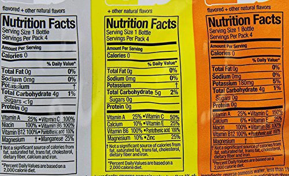 vitaminwater zero, electrolyte enhanced water w/vitamins, variety pack, 20 Fl. Oz, 12 pack