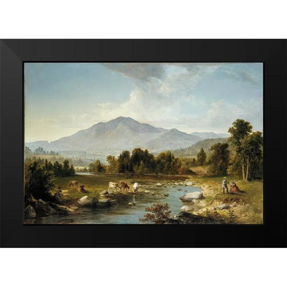 Durand, Asher Brown 14x11 Black Modern Framed Museum Art Print Titled - High Point: Shandaken Mountains