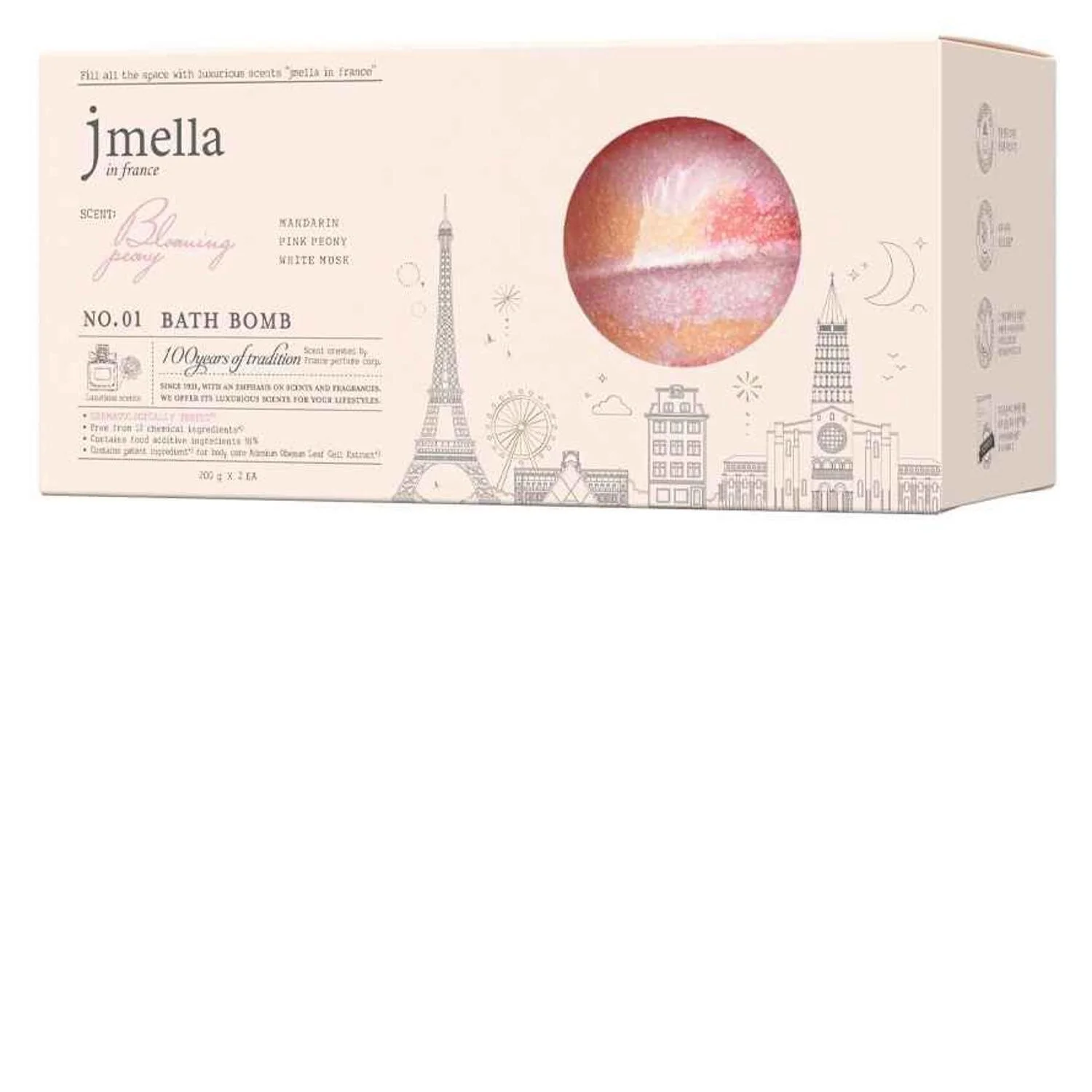 Jmella BLOOMING PEONY Bath Bomb  400g