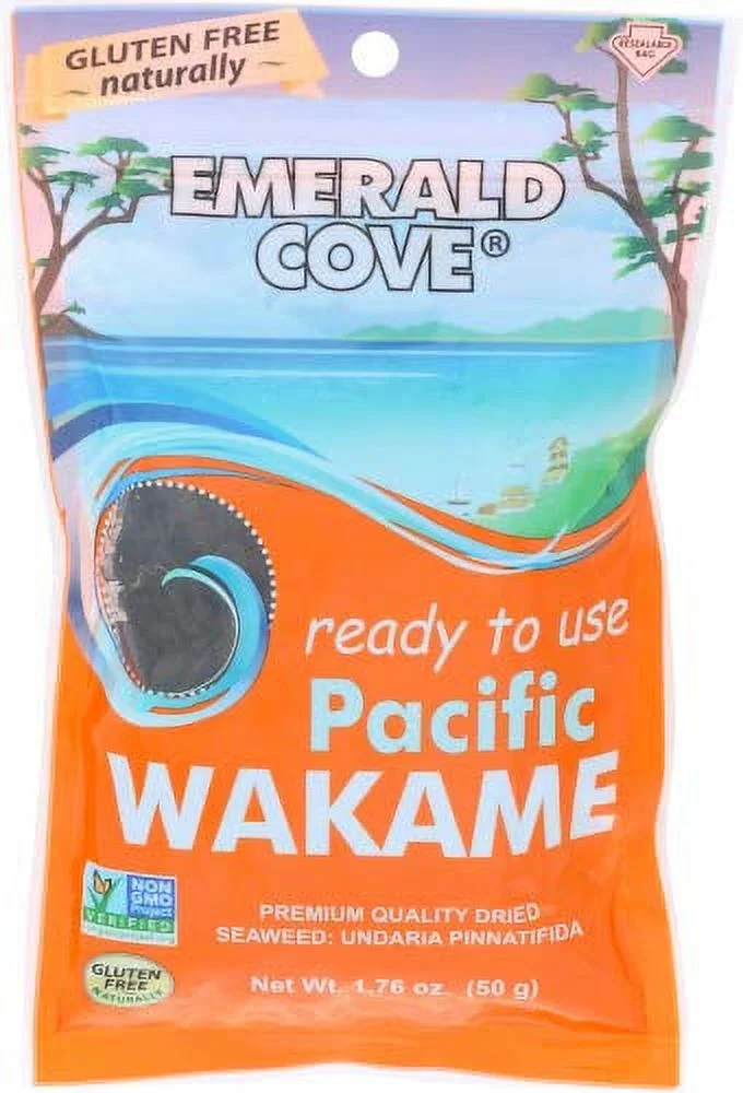 Emerald Cove Silver Grade Wakame (Dried Seaweed), 1.76-Ounce Bags (Pack of 6)