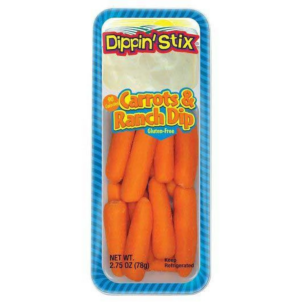 Dippin Stix Gluten Free Carrot and Ranch Dip, 2.75 Ounce -- 36 per case