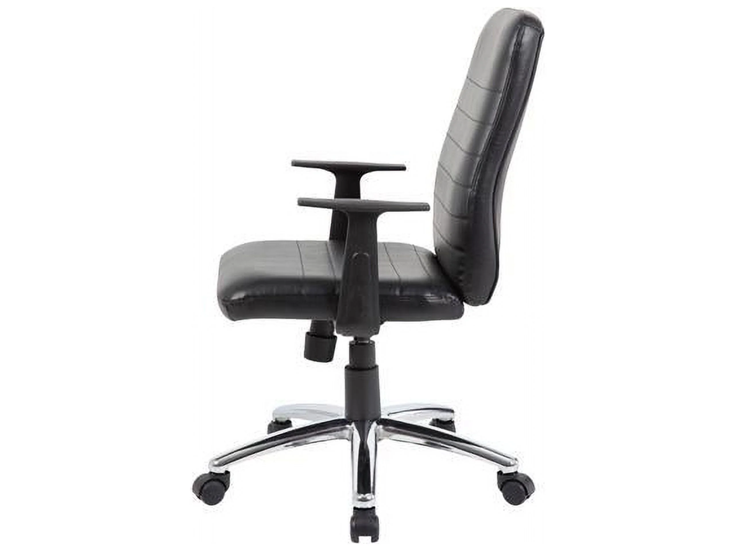 Boss Office Retro Task Chair with Black T-Arms in Black