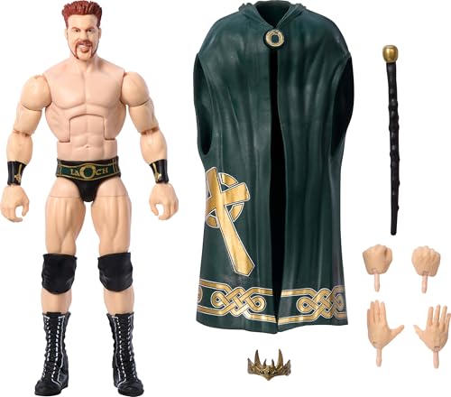 Mattel WWE Elite Action Figure & Accessories, Greatest Hits 2025, 6-inch Collectible King Sheamus with 25 Articulation Points & Swappable Hands