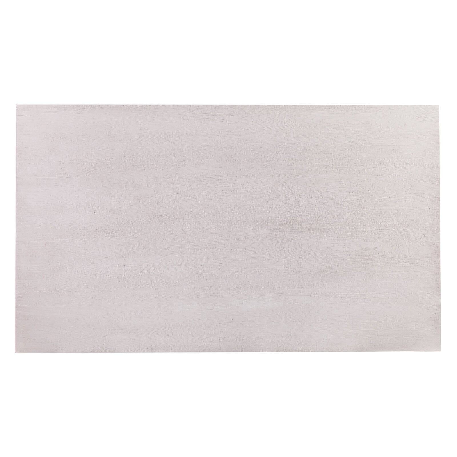 SEI Furniture Cardwell Farmhouse Dining Table in White