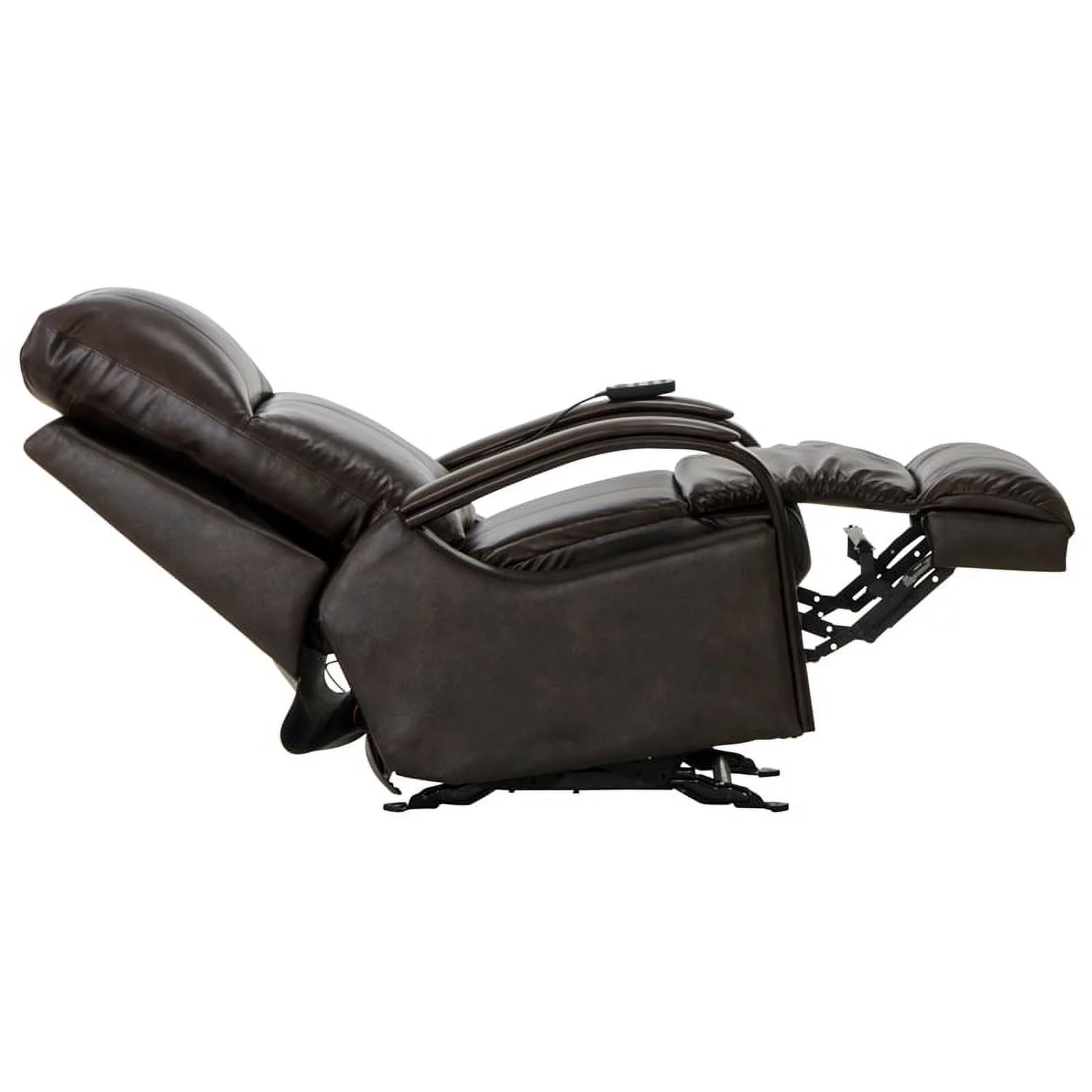 Conway Power Recliner with Heat & Massage in Brown Top Grain Italian Leather