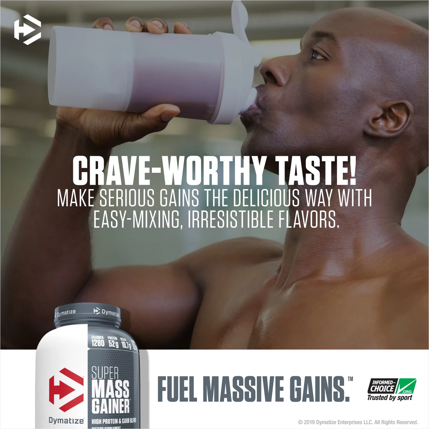 Dymatize Super Mass Gainer, Gourmet Vanilla, 12 lb