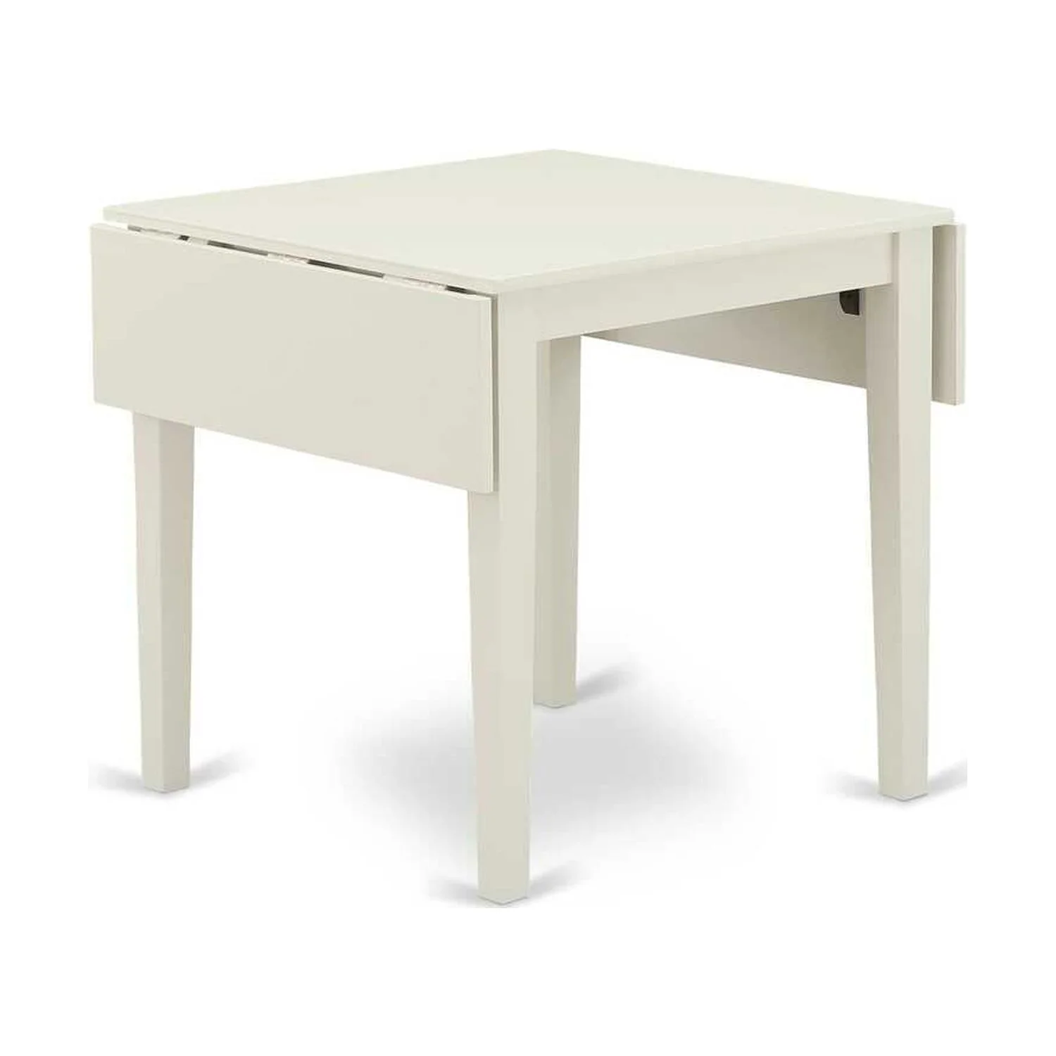 East West Furniture 3 Piece Dinette Set Consists of a Rectangle Dining Table with Dropleaf