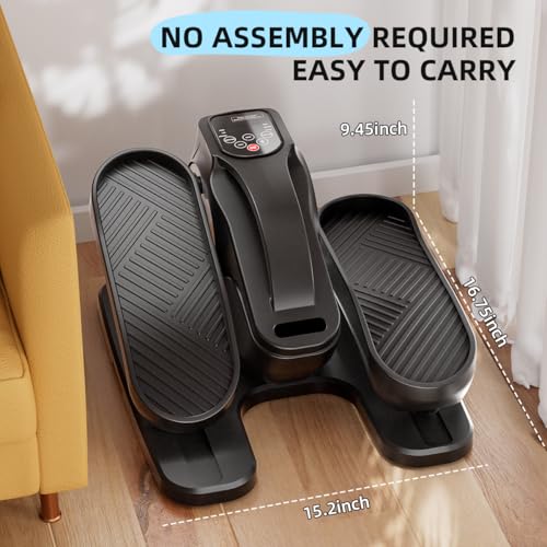 Under Desk Elliptical Machine, Electric Ellipse Leg Exerciser with Remote,Suitable for Leg Exercises for Elderly People ，12 Auto Modes &12 Adjustable Quiet