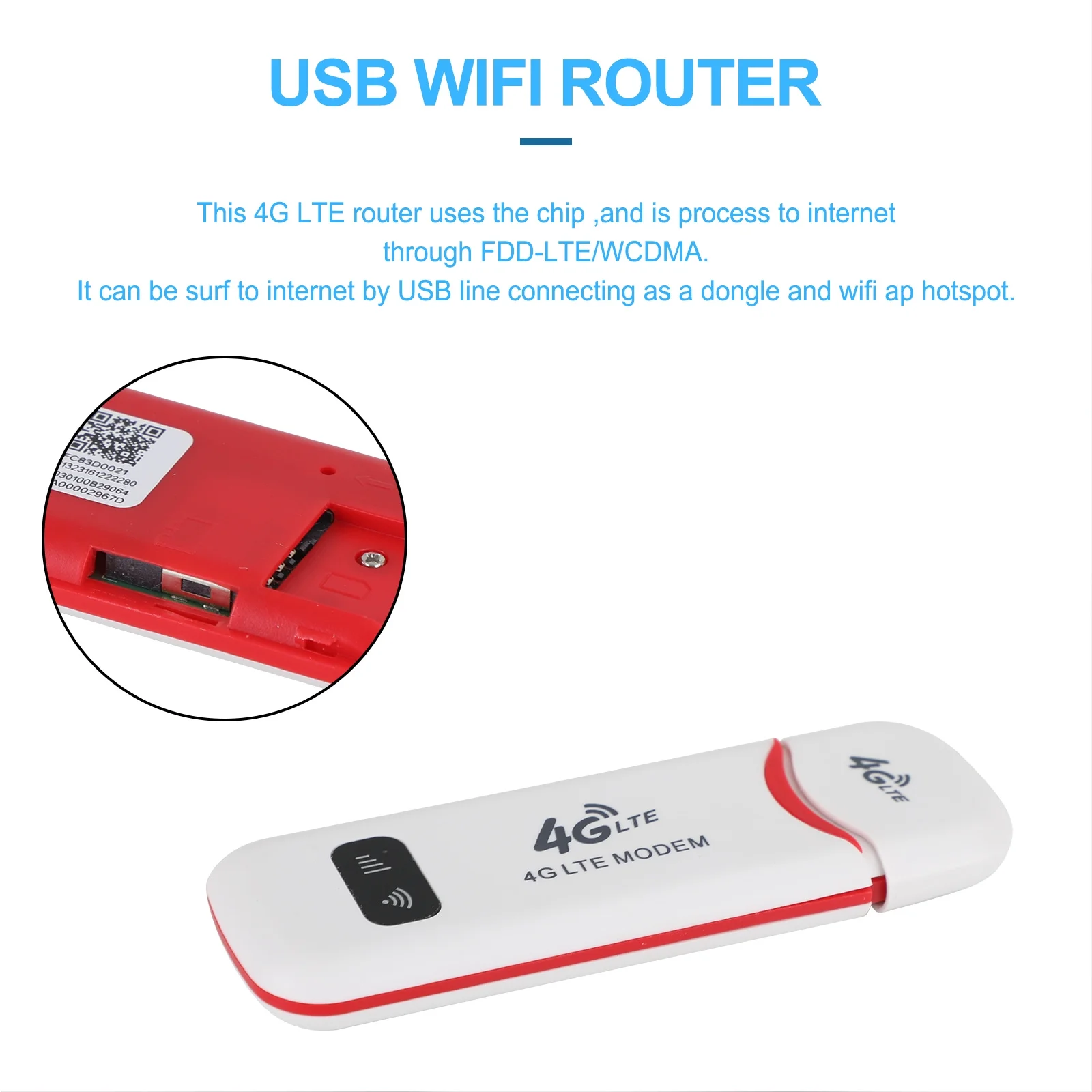 4G Unlocked Portable Hotspot Mini Wifi Router USB Modem 100Mbps LTE FDD