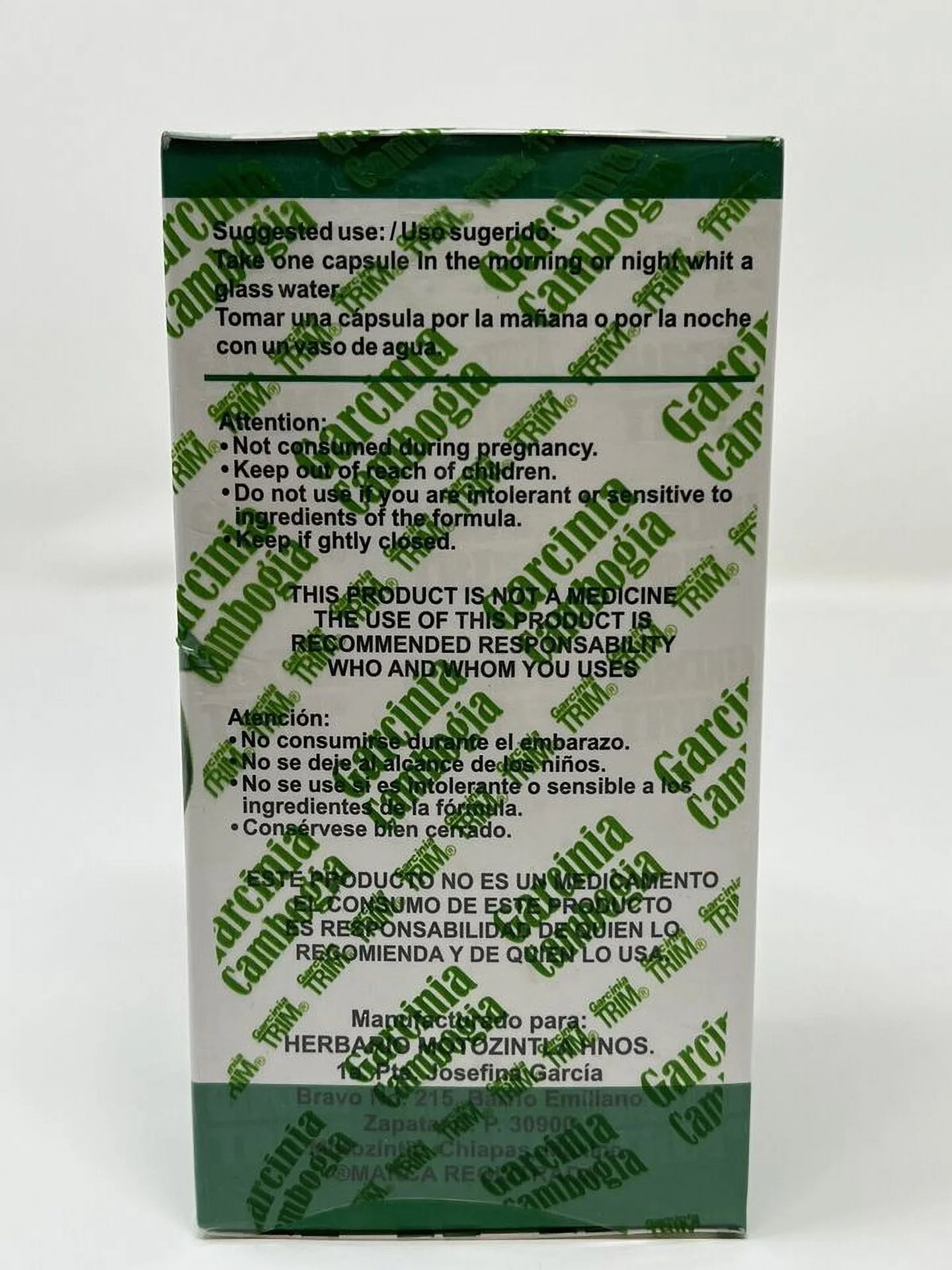 GARCINIA TRIM  Diet Pill Weight Supplement 30 capsule