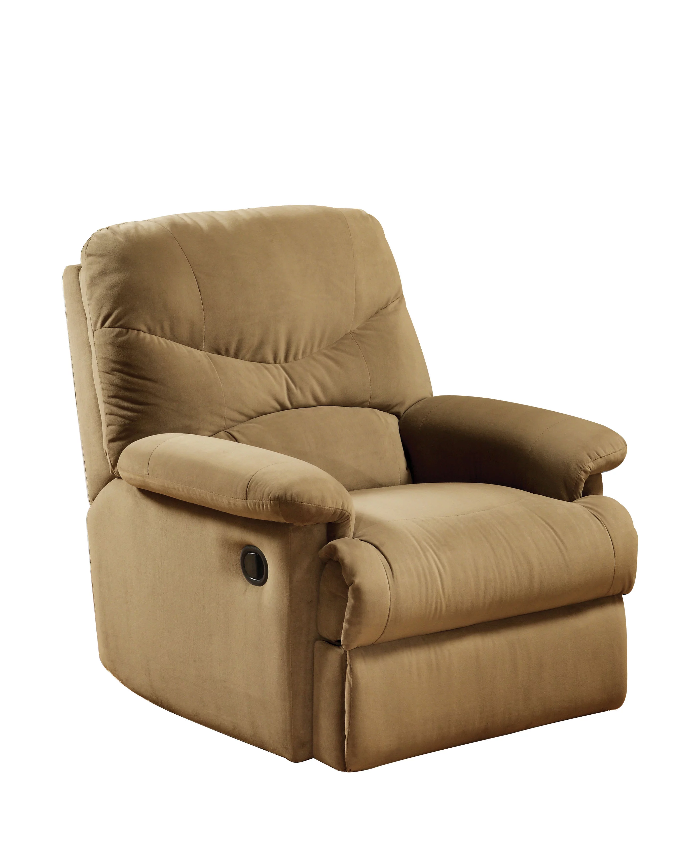 Acme Furniture Arcadia Recliner in Light Brown Microfiber