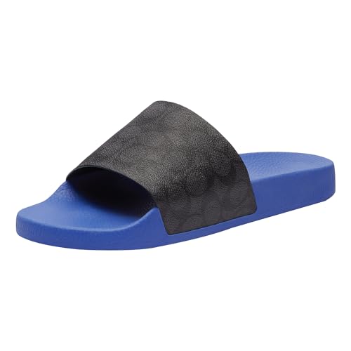Coach Men's Signature Coated Canvas Pool Slide Sandal