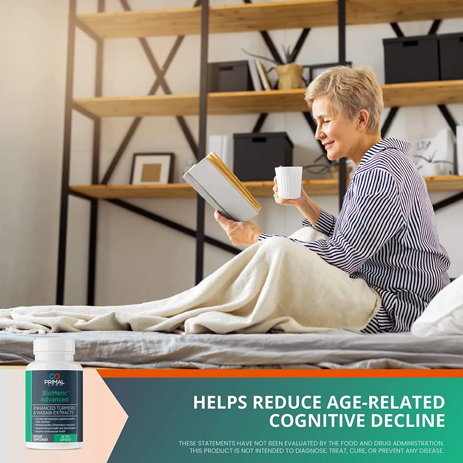 Primal Labs BioMeric Advanced with Turmeric Curcumin and Wasabi Extracts - 60 Capsules