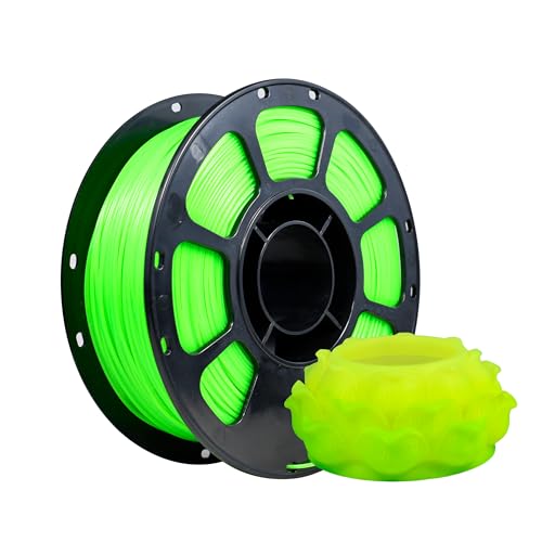 iBOSS 3D Printer Filament, Temperature Color Change PLA+ Filament 1.75mm, Neatly Wound 3D Printing Filament, Dimensional Accuracy +/-0.02mm, Fit for Most FDM 3D Printers, 1KG Spool. (Green to Yellow)