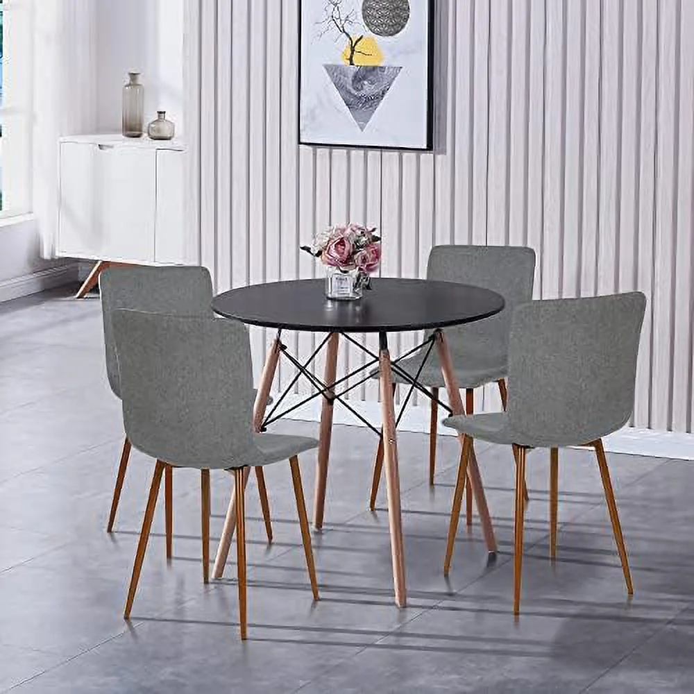 xrboomlife White Dining Table 31.5''\u2013Small Round Modern Dining Room Table Kitchen Table Coffee Table - for 2 to 4 People