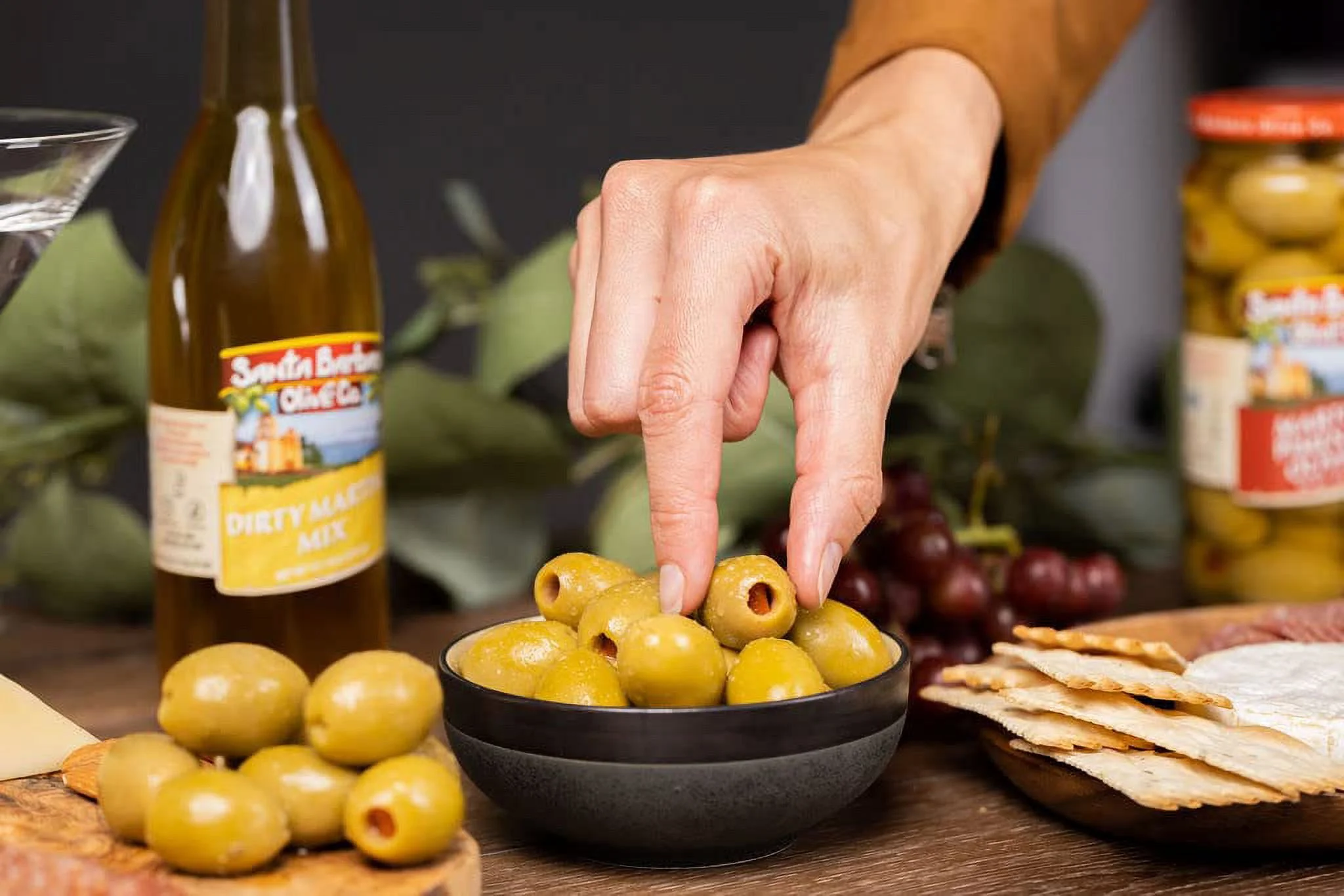 Santa Barbara 3pk Blue Cheese Stuffed Olives 5oz