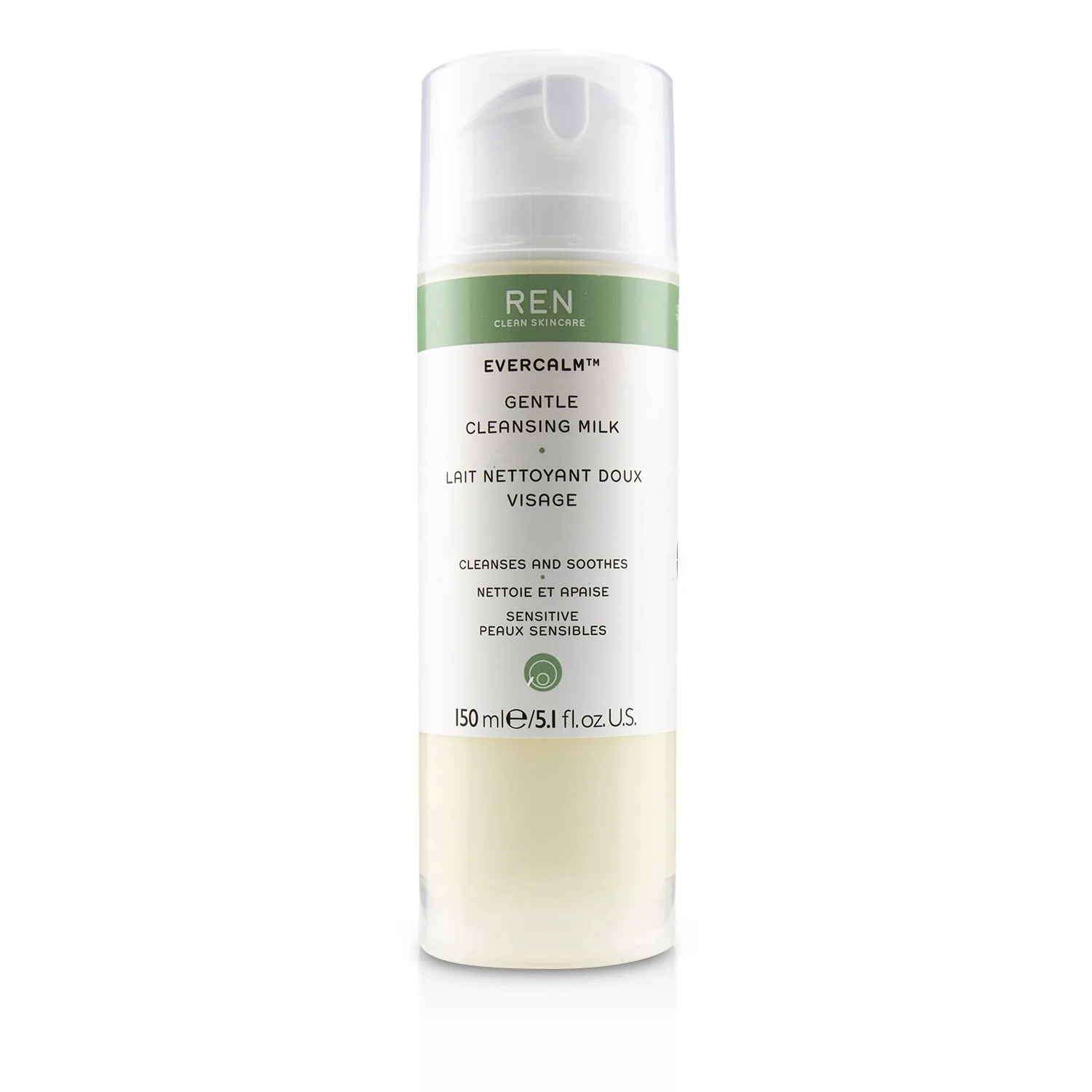 Ren Evercalm Gentle Cleansing Milk (For Sensitive Skin)  150ml/5.1oz