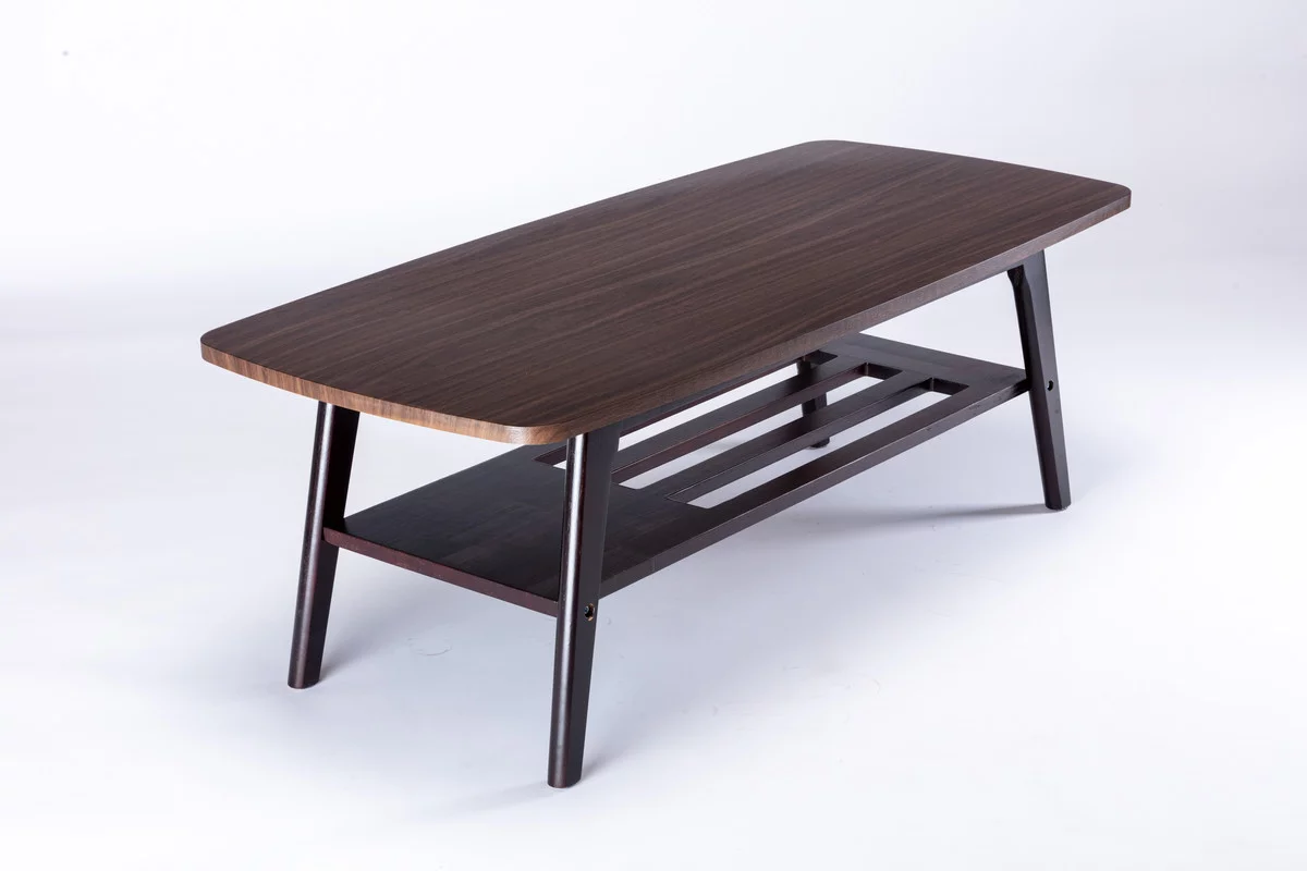 Bahamas Espresso Mid-Century Modern Dark Engineered Wood Coffee Table