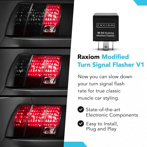 Raxiom Tail Light Sequencer Harness Kit with Tuning Plug and Play Wire Fits Mustang 1996-2004 Excluding 1999-2001 Cobra