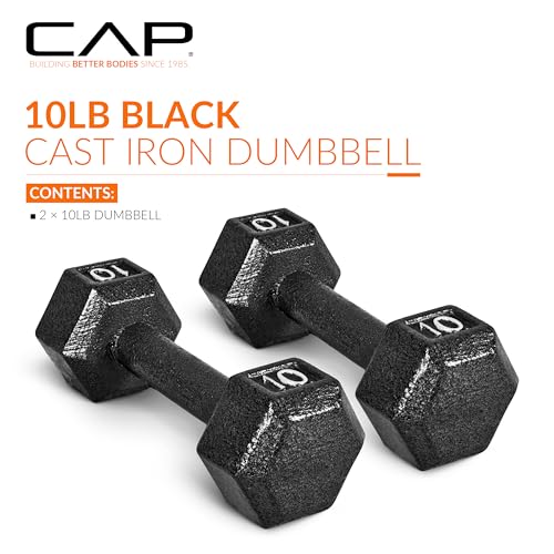 CAP Barbell Cast Iron Hex Dumbbell | Multiple Options