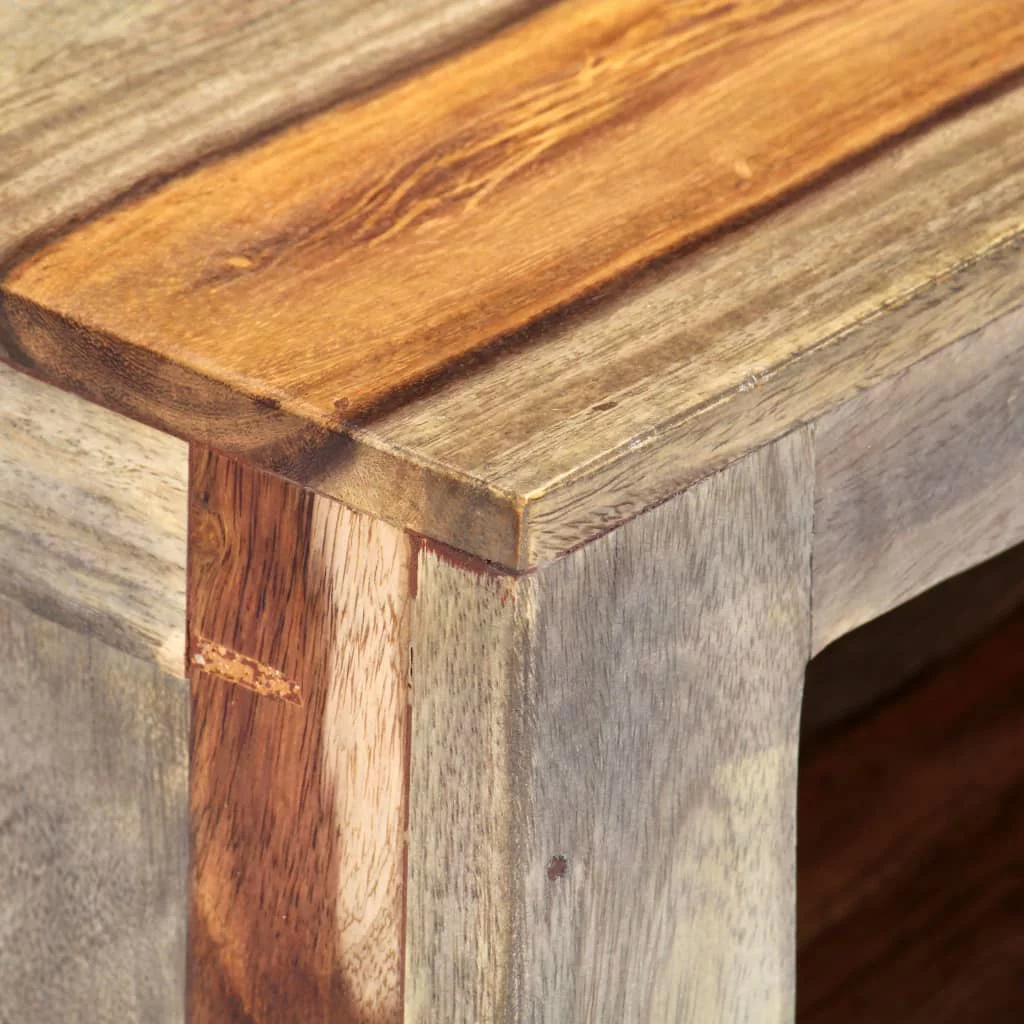 Anself TV Cabinet with 4 Storage Drawers and 1 Compartment Sheesham Wood Television Stand Sofa End Table for Living Room Home Furniture 51.1 x 11.8 x 15.7 Inches (W x D x H)