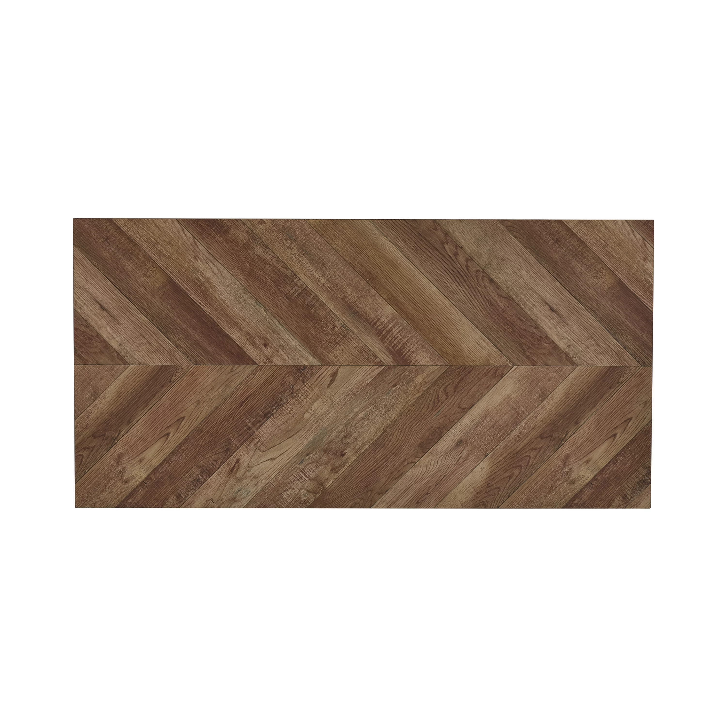 Felsberg Writing Desk Rustic Tobacco Herringbone and Nickel