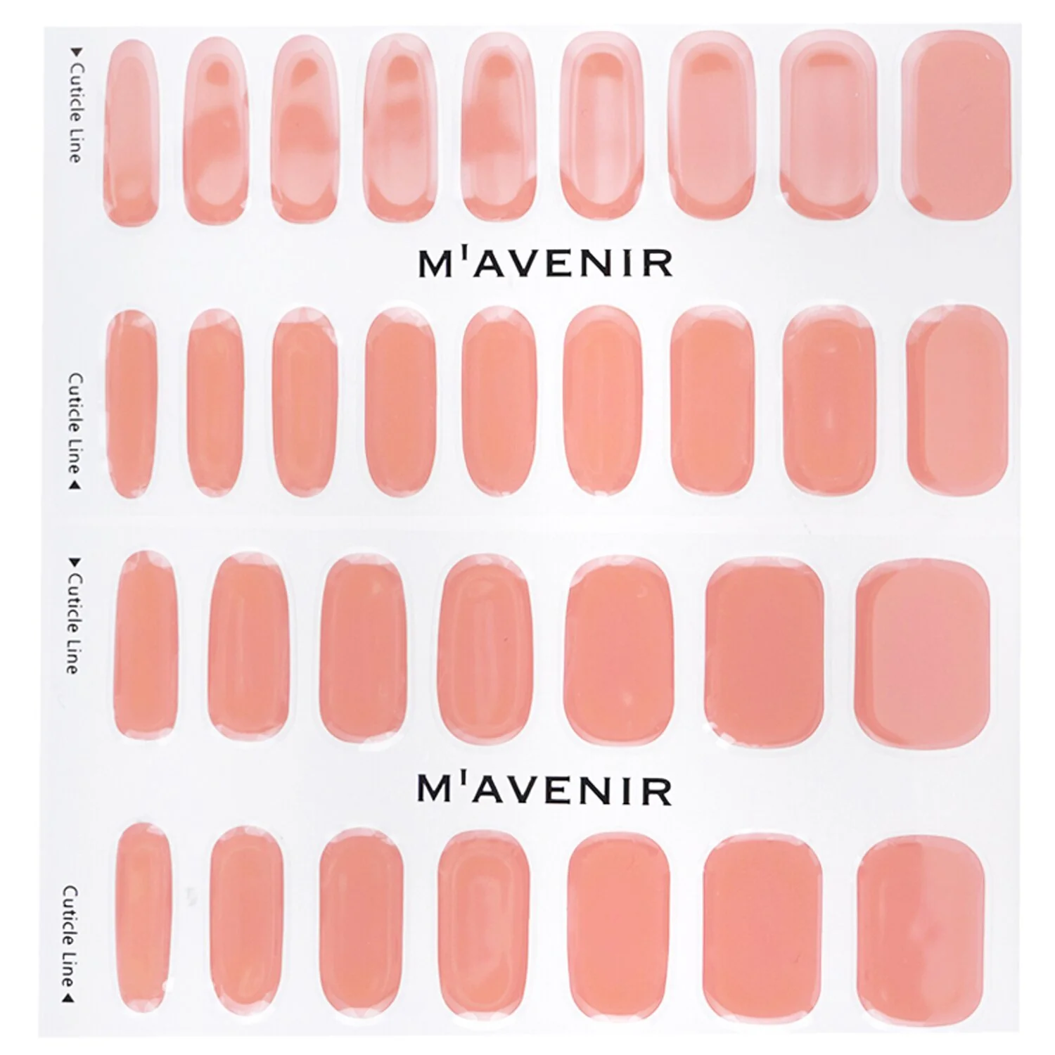 Mavenir Nail Sticker (Pink) - # Glass Soft Pink Nail  32pcs