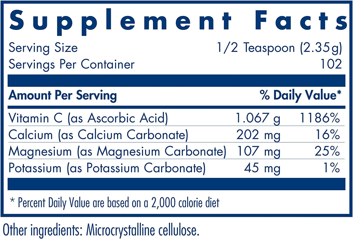 Allergy Research Group Buffered Vitamin C Powder - 240 g