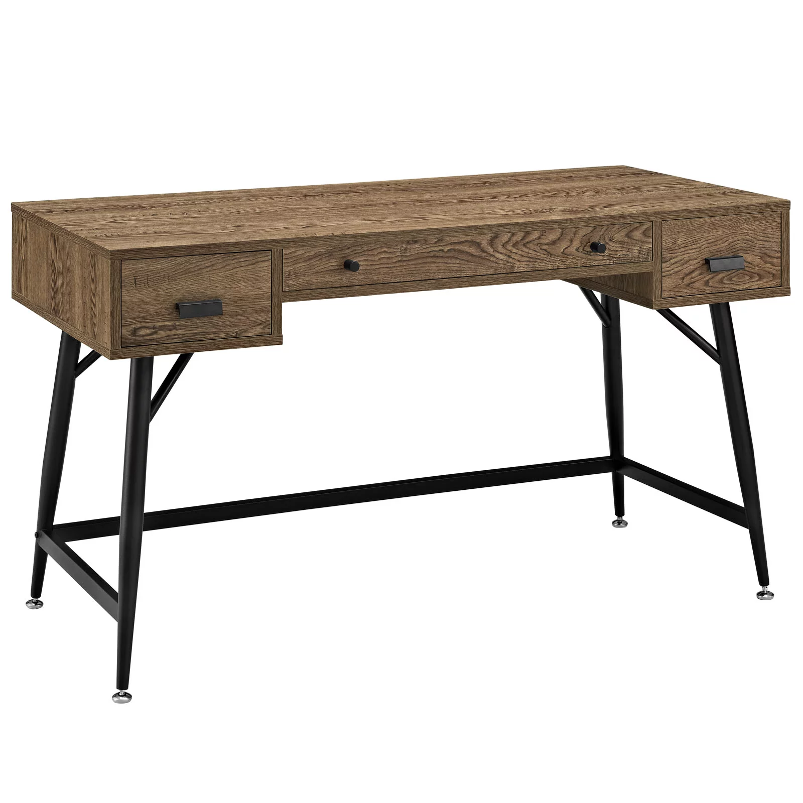 Modway Surplus Office Desk in Walnut