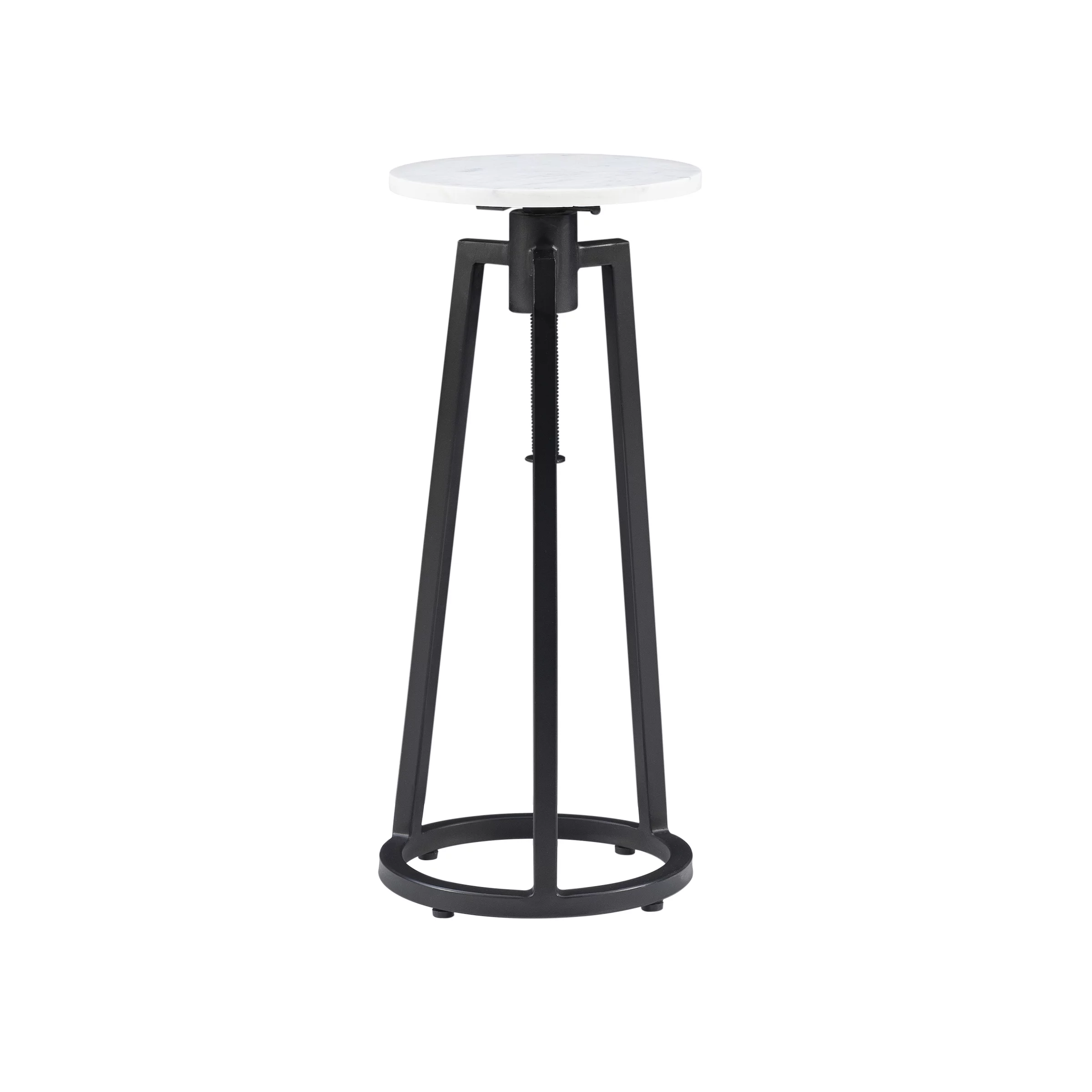 Powell Bowers Round Adjustable Height Drink Table, 25-30