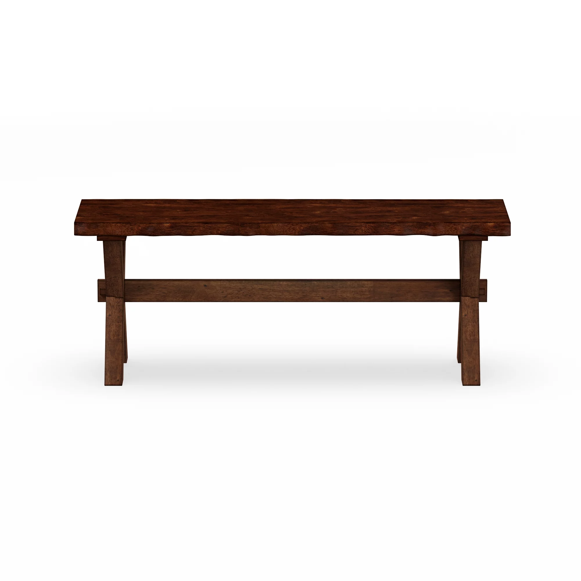 Desert Fields Cocina Live Edge Dining Bench, Walnut