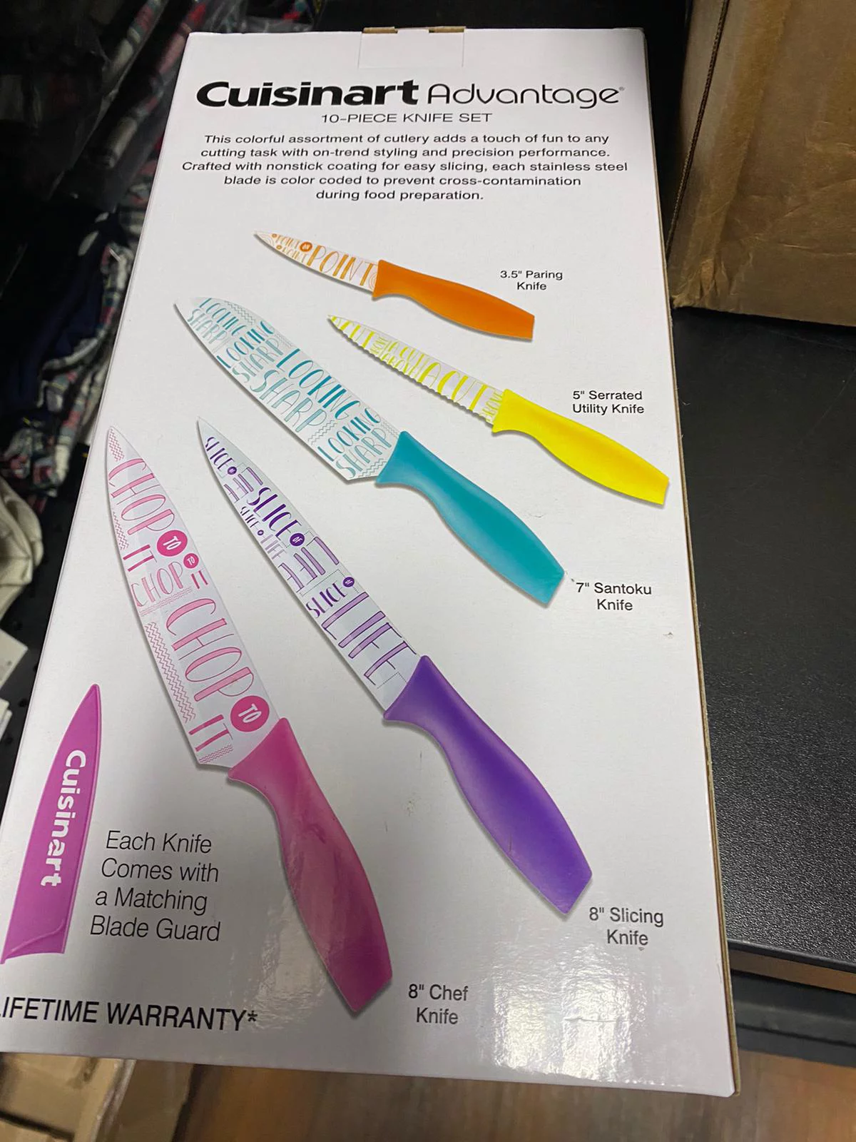 Cuisinart 10-Pc. Printed Words Knife Set