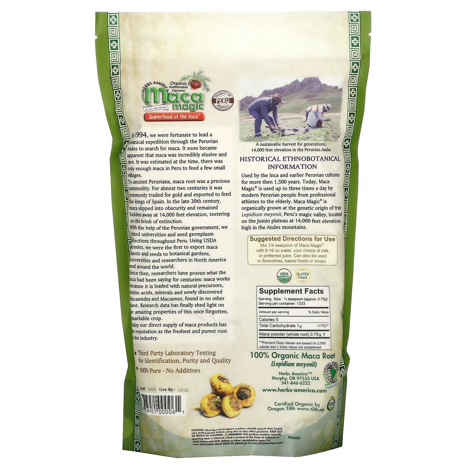 Maca Magic Raw Maca Powder, 2.2 Lb
