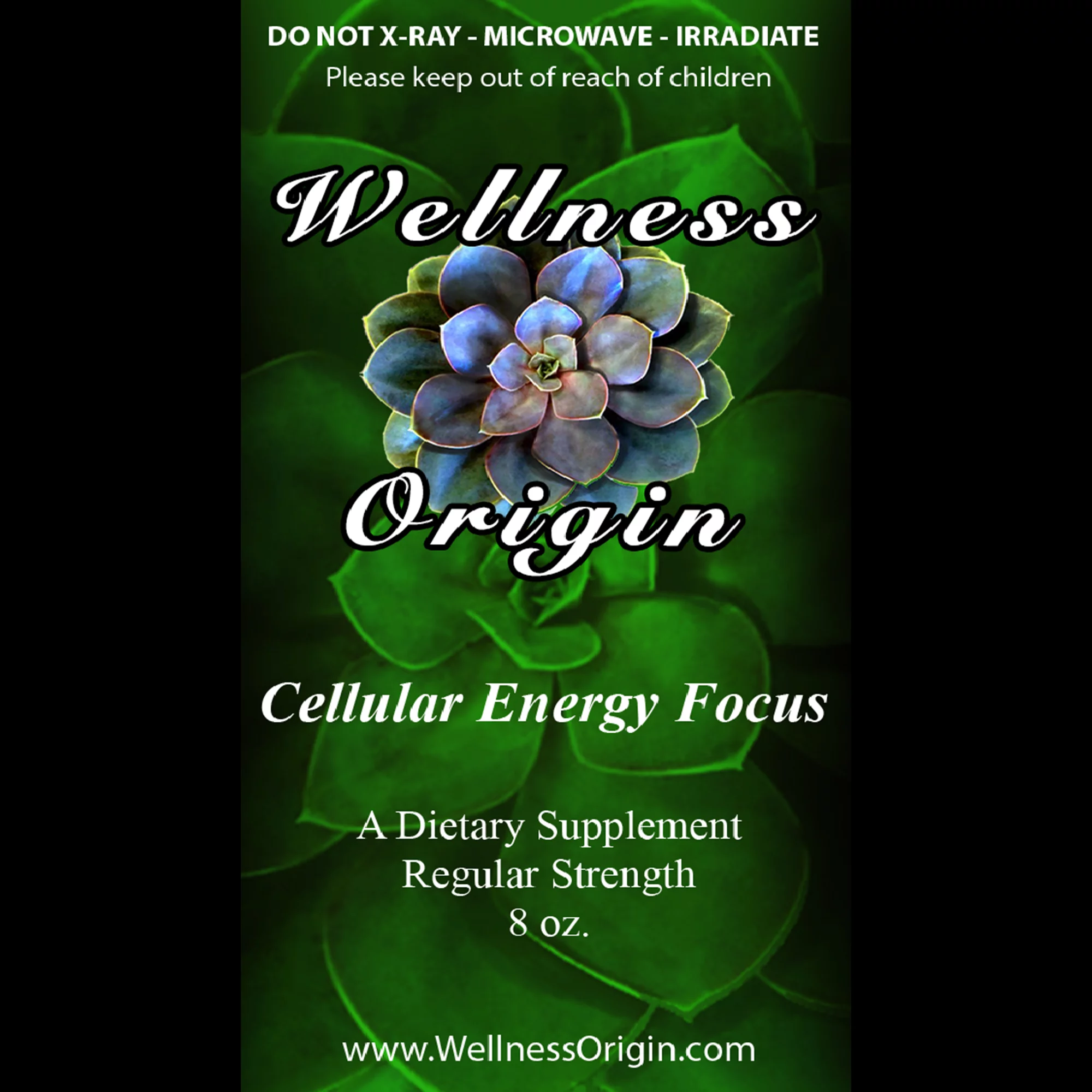 Wellness Origin's Cellular Energy Focus | Full Spectrum Minerals for Enhancing Energy, Focus, 8 oz