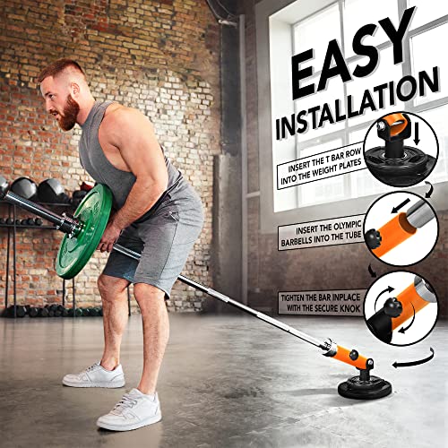 Yes4All T-Bar Row Plate Post Insert Landmine Attachment – Fit 1