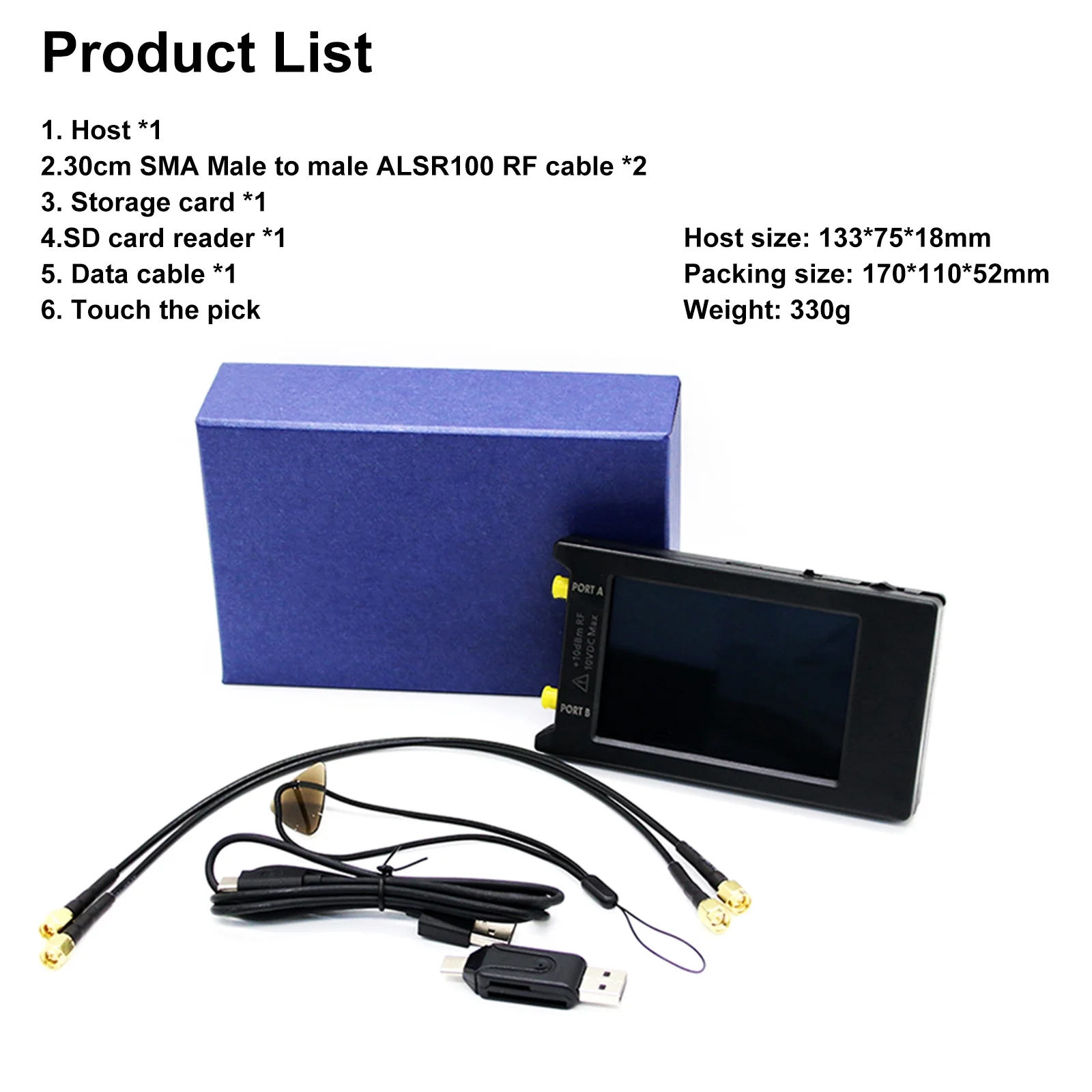TinyPFA Phase Frequency Analyzer For 1M-290 MHz +4