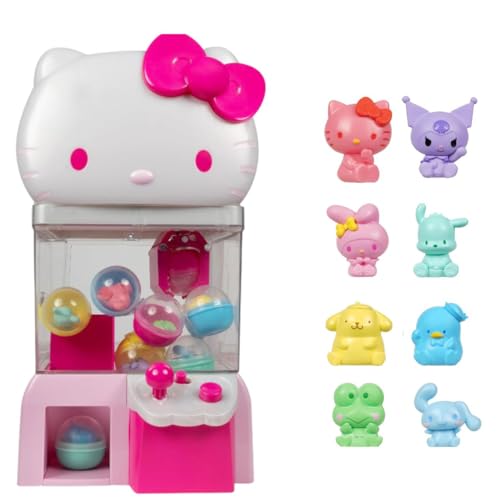 Jazwares Hello Kitty and Friends, 12” Claw Machine with 8 Collectible Mini Figures - Officially Licensed Sanrio Product from (Amazon Exclusive)