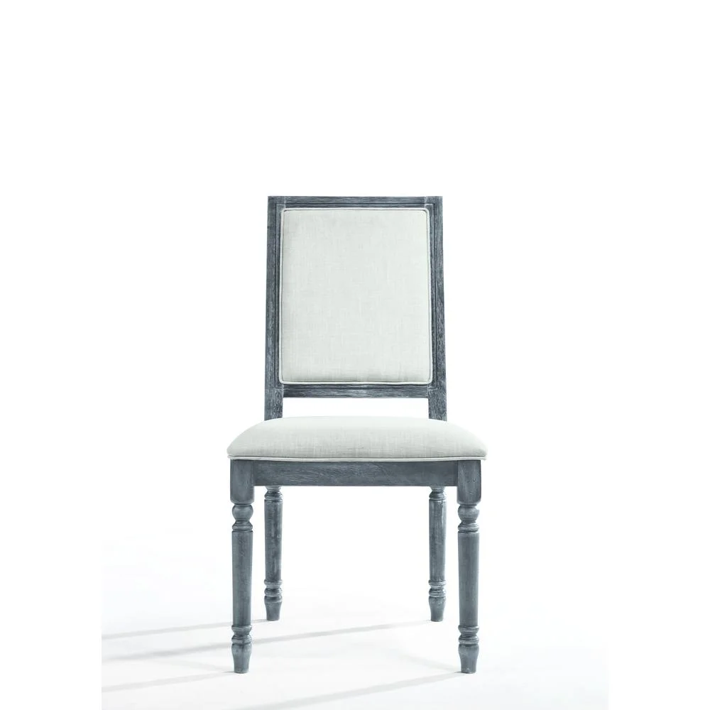 Acme Furniture Leventis II Rectangular Dining Table in Weathered Gray