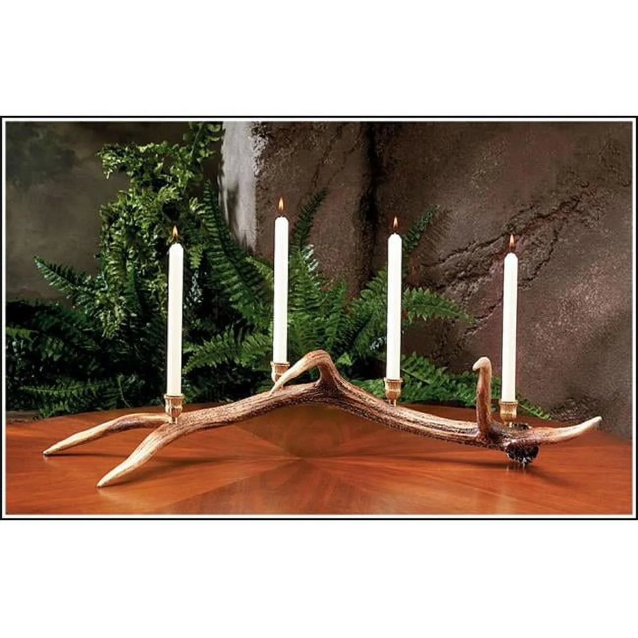 Hughes Collection HP-66590 14 x 31 x 8 in. Elk Antler Candelabra