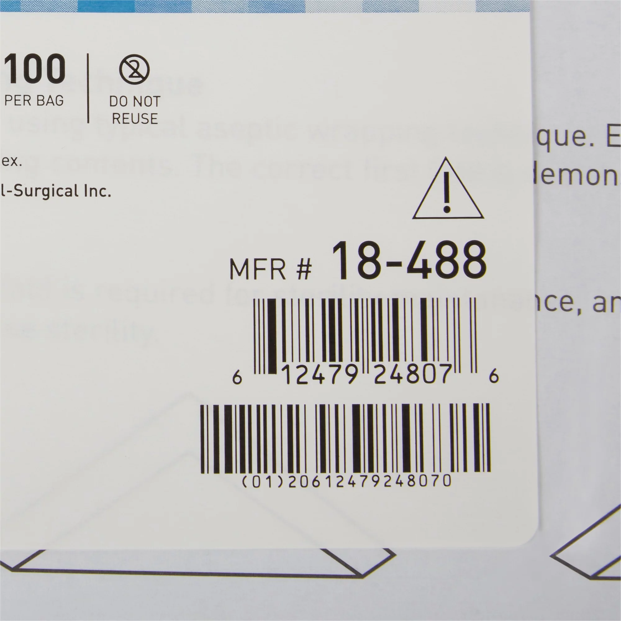 McKesson Sterilization Wrap Single Layer Blue 24 x 24
