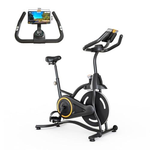 Exercise Bike,Stationary Bikes for Home,Adjustable Workout Bike, Professional Exercise Bikes for Home, Efficient Workout Bike with Smartphone Mount & Digital Pulse Display