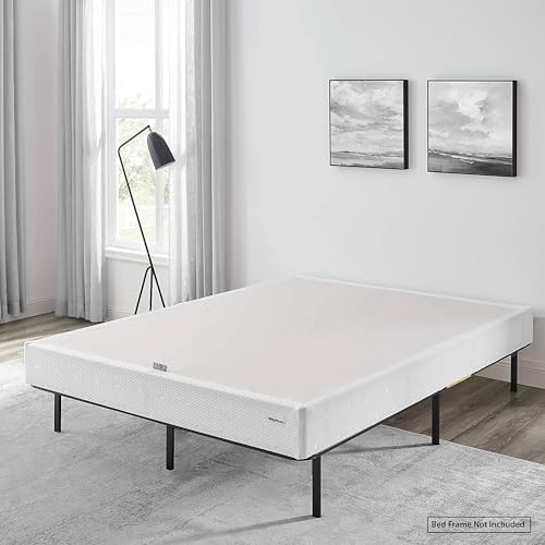 Amazon Basics Smart Box Spring Bed Base, 7-Inch Height Mattress Foundation, Tool-Free Easy Assembly, Queen, 79