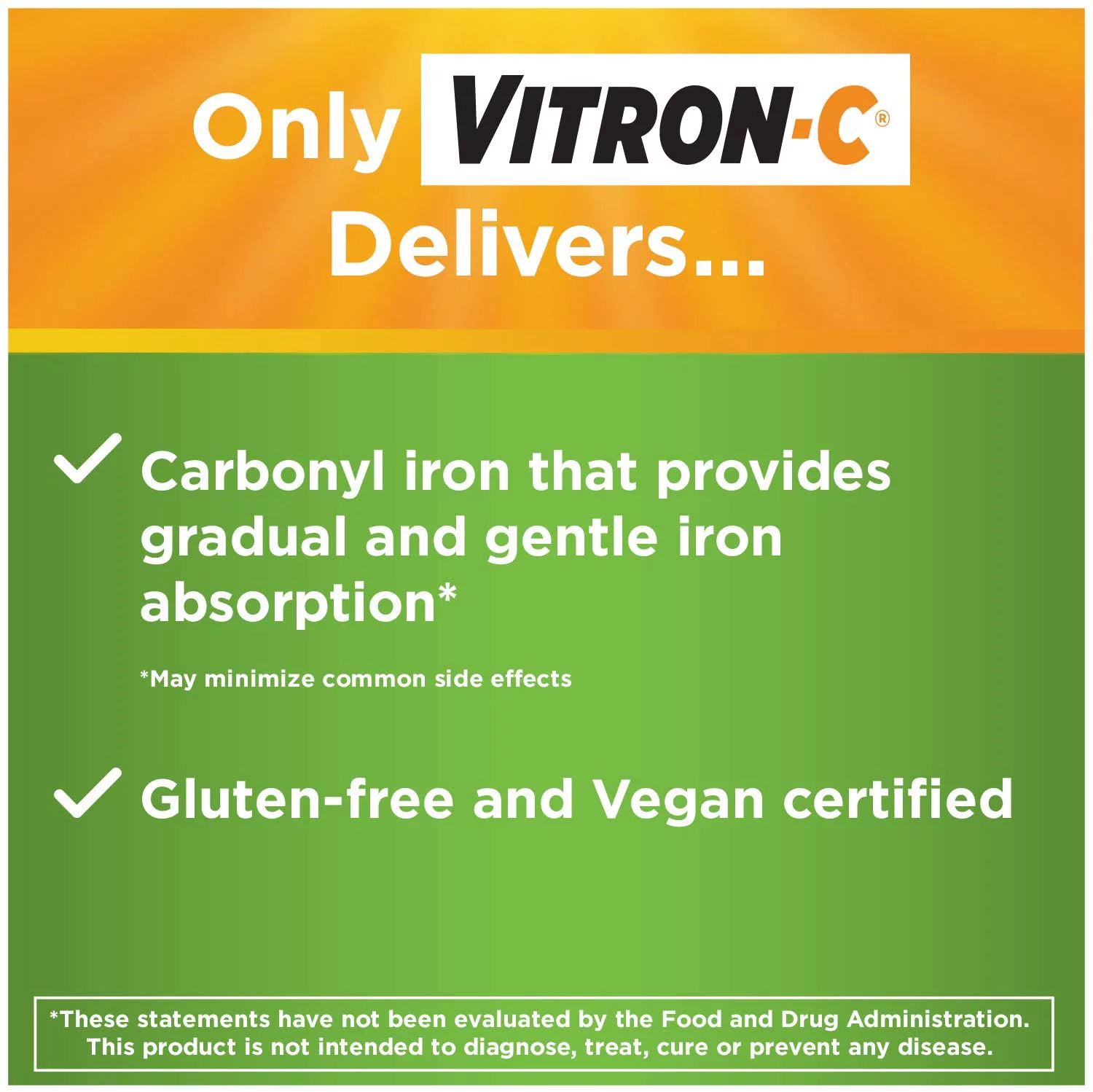 Vitron-C Coated Tablets, 60 Tablets (Pack of 4)