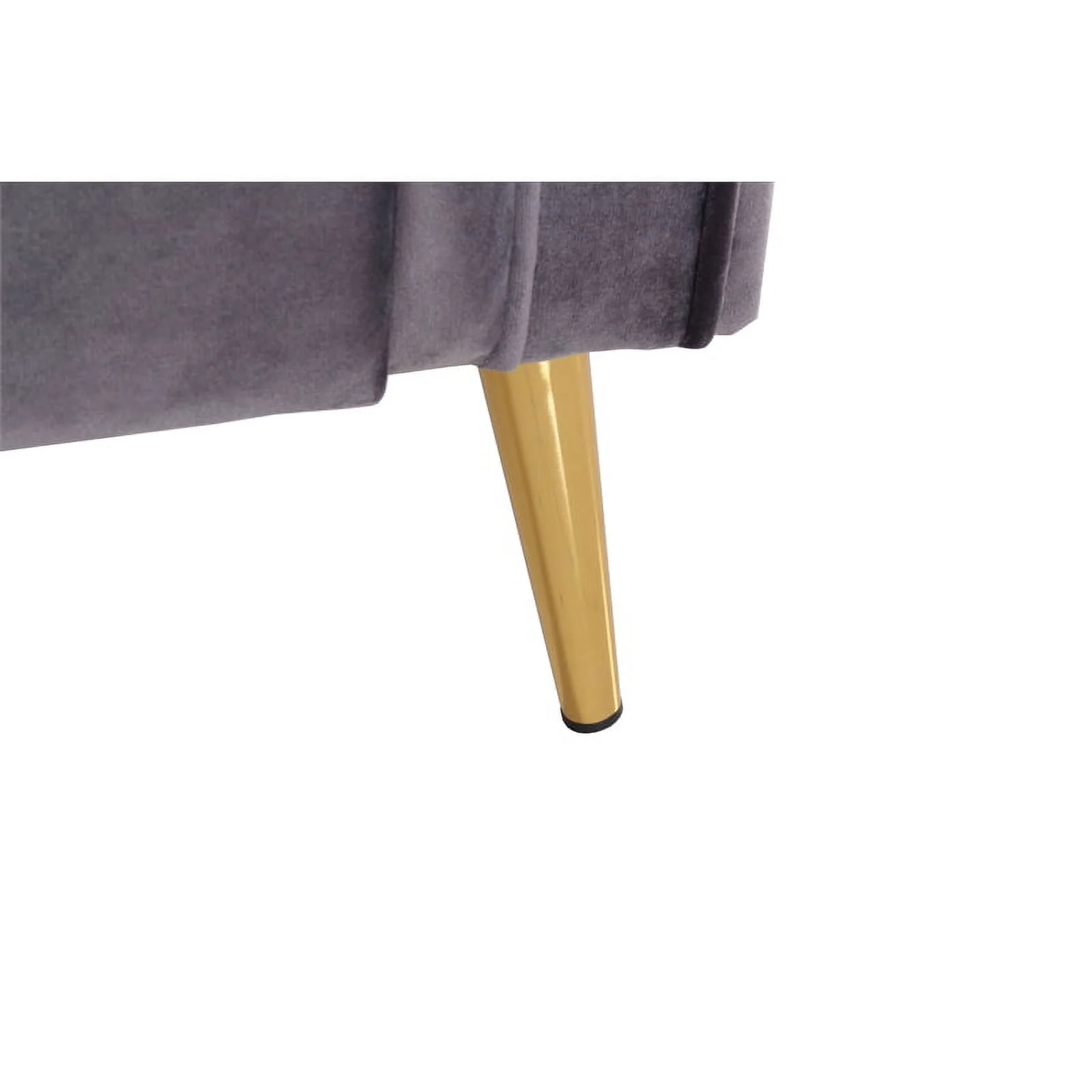 Home Square 2 Piece Velvet Living Room Sofa Set in Gray