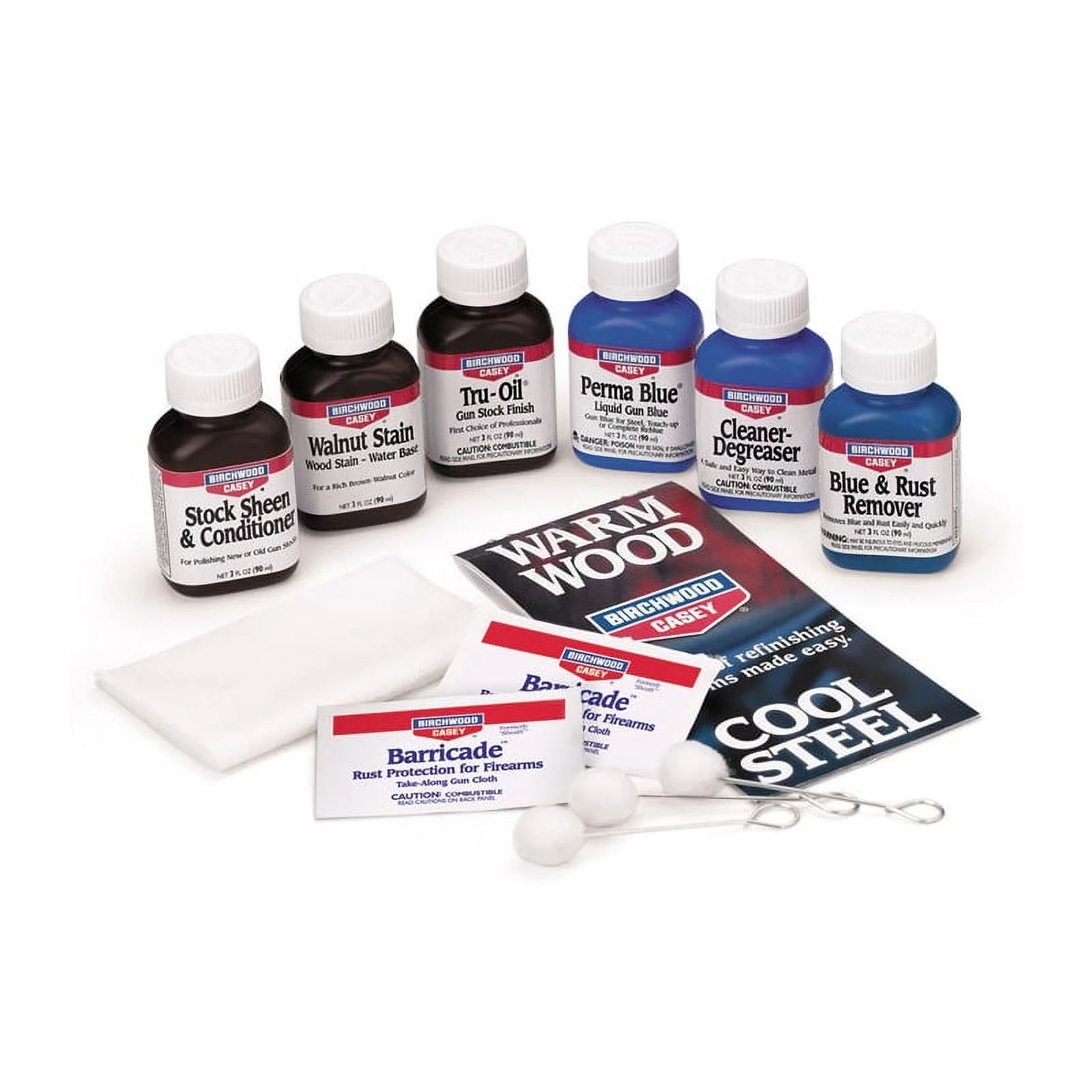 Birchwood Casey Deluxe Perma Blue & Tru-Oil Complete Finishing Kit Multi