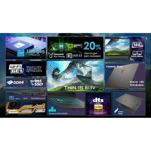 MSI Thin 15 Gaming Laptop, 15.6