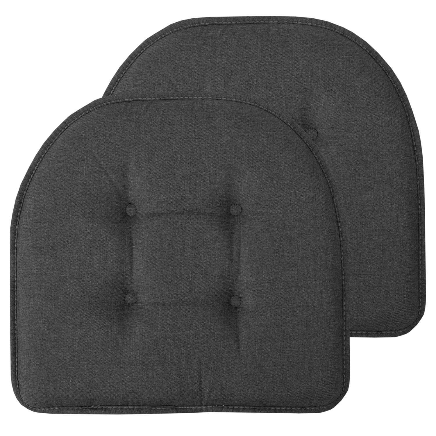 U-Shaped Memory Foam No Slip Back 17 x 16 Chair Pad Cushion 2 Pack