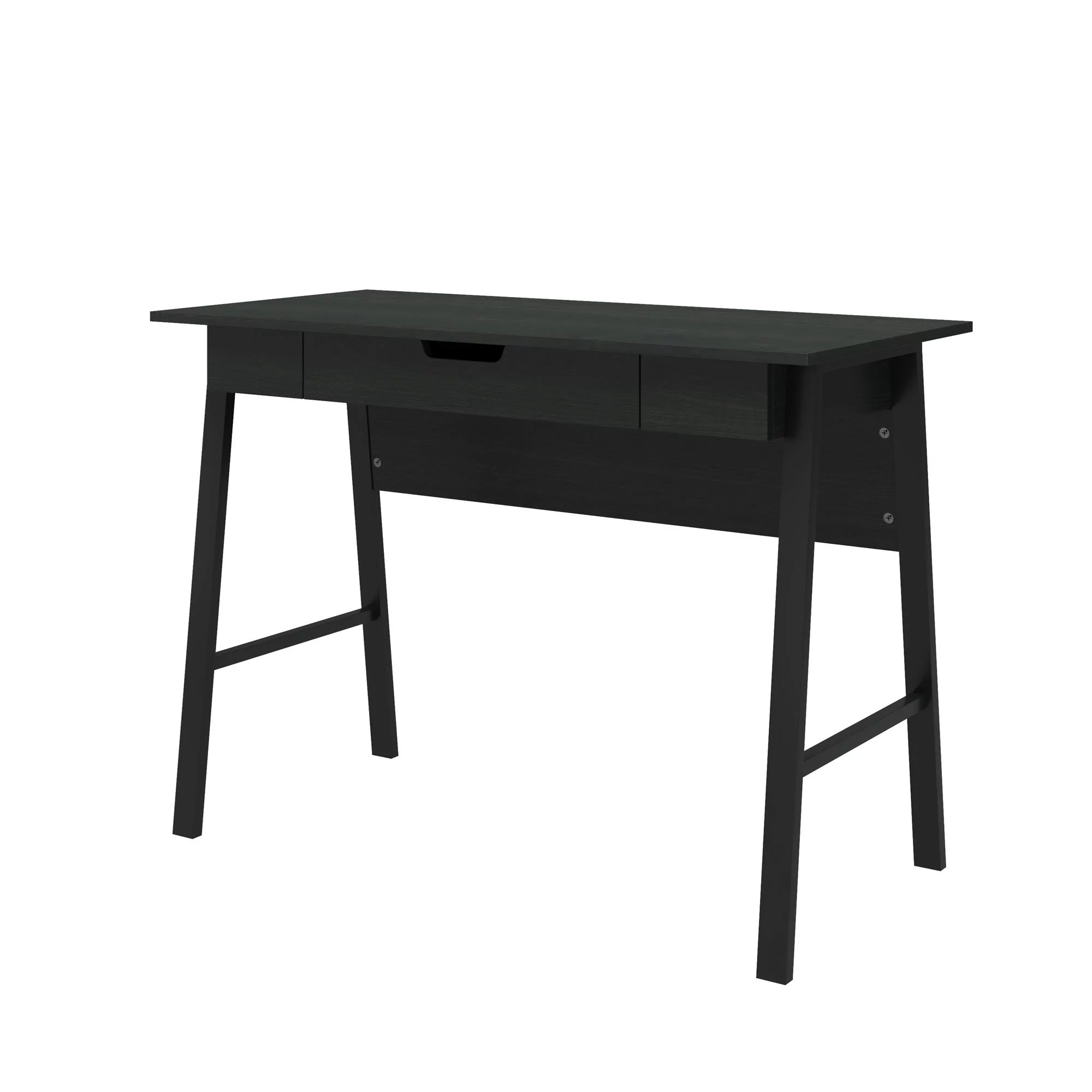 Ameriwood Home Oviedo Computer Desk with Drawer, Black Oak
